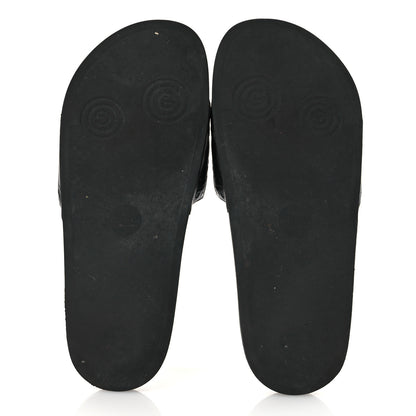 Gucci Rubber GG Monogram Mens Slide Sandals 11 Black 7 of 11