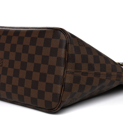 Louis Vuitton Damier Ebene Neo Neverfull MM Rose Ballerine 10 of 17