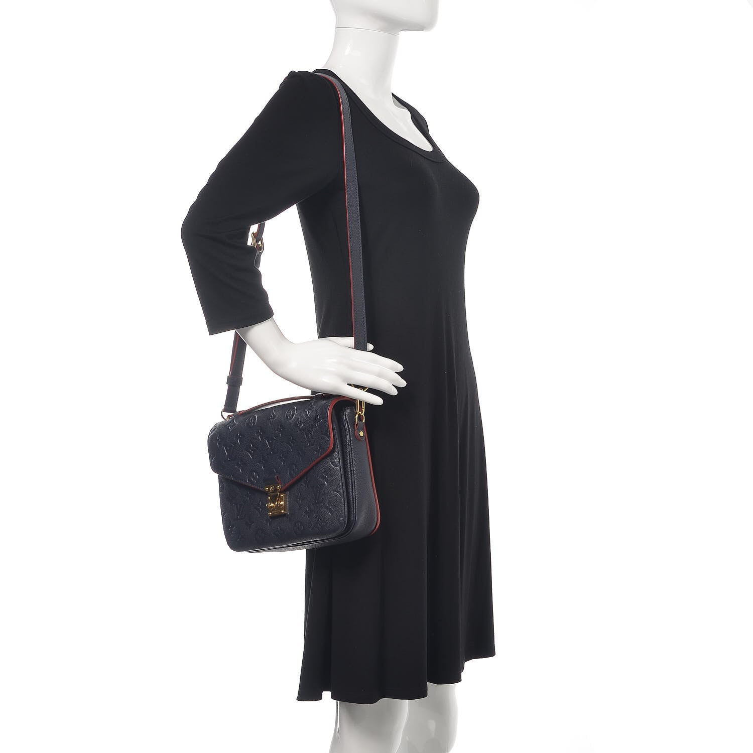 Louis Vuitton Empreinte Pochette Metis Marine Rouge 2 of 12