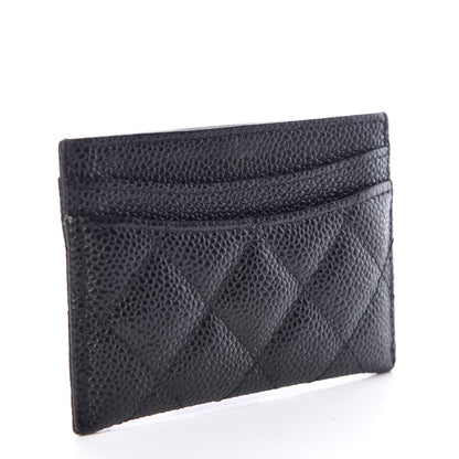 Chanel Caviar Quilted Card Holder Black 3 of 9