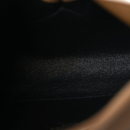 Saint Laurent Supple Lambskin Small Cassandre Chain Pouch Dark Cork 5 of 11