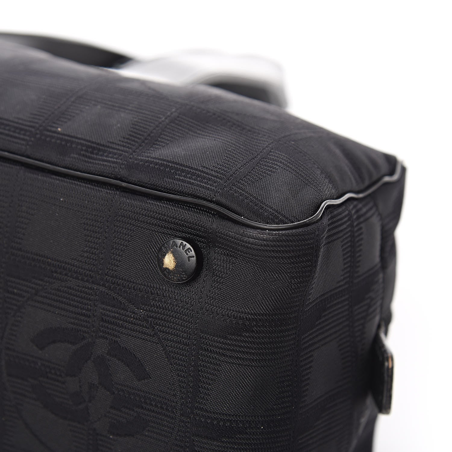 Chanel Nylon Travel Bowler Black 12 of 15