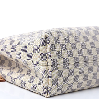 Louis Vuitton Damier Azur Graceful MM Rose Ballerine 8 of 11
