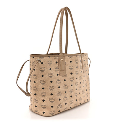 MCM Visetos Medium Liz Reversible Shopper Tote Beige 4 of 28
