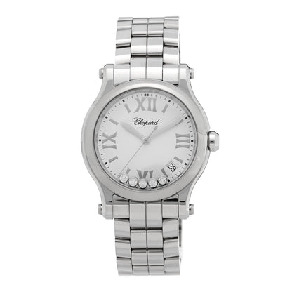 Chopard Stainless Steel 5 Diamond 36mm Happy Sport Quartz Watch 1 of 4