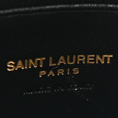 Saint Laurent Grain De Poudre Matelasse Monogram Mini Lou Camera Bag Dark Natural 6 of 12