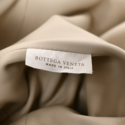 Bottega Veneta Metallic Crinkled Lambskin The Pouch Oversized Clutch Oro 7 of 11
