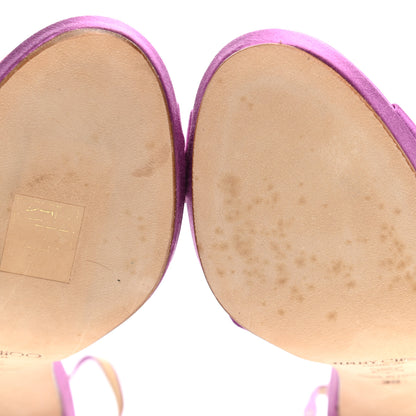 Jimmy Choo Satin Marion 100 Sandals 36 Pink 8 of 12