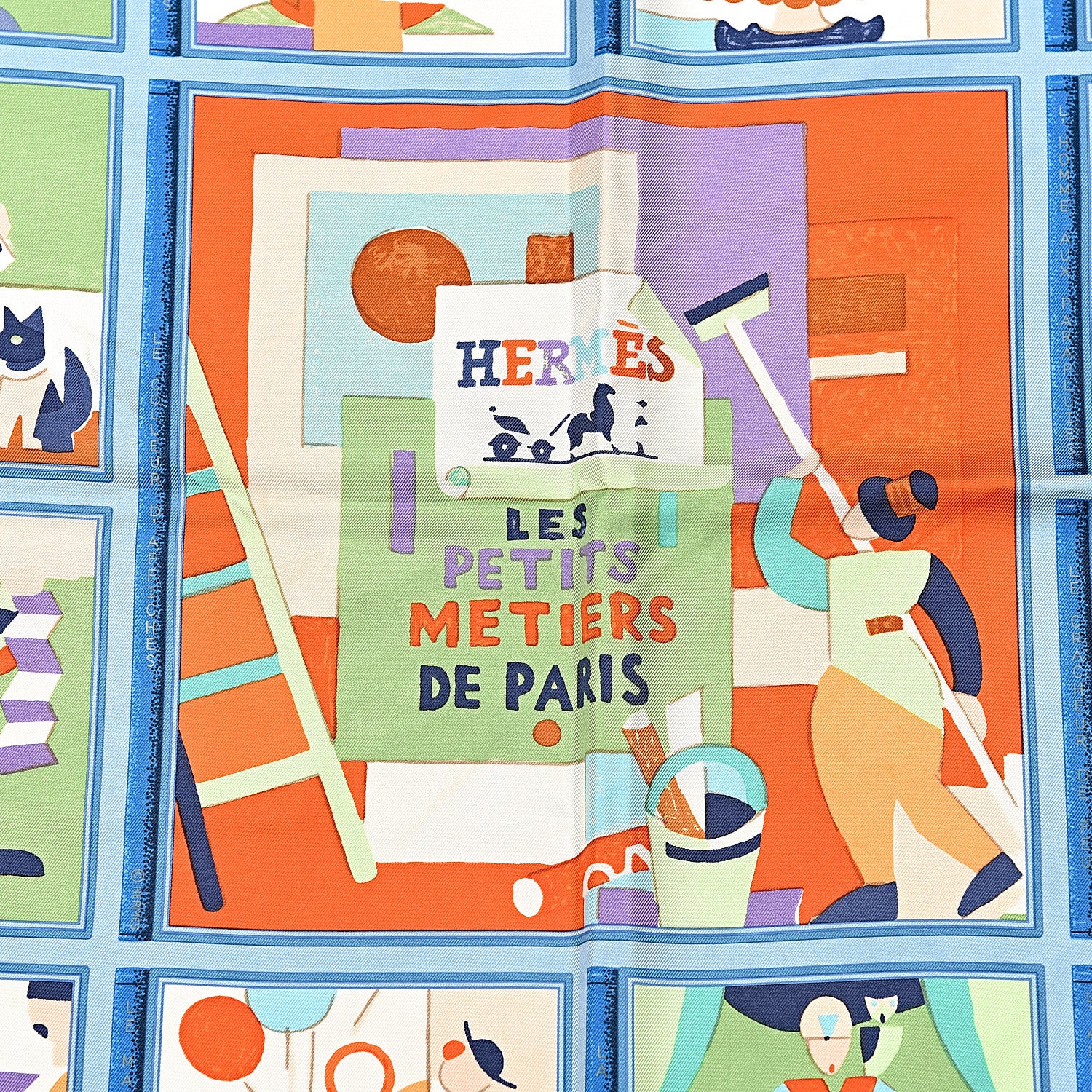 Hermes Silk Les Petits Metiers de Paris 90 5 of 5