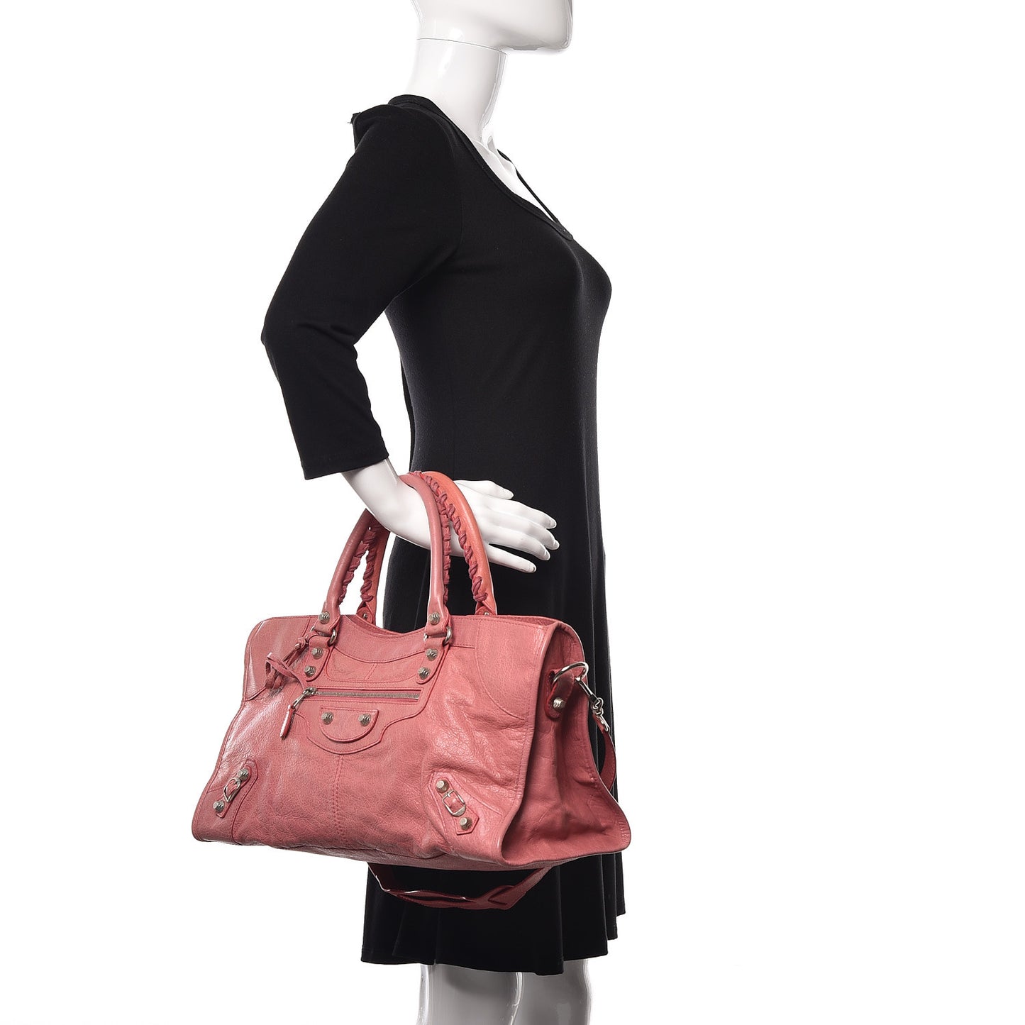 Agneau Giant 12 Silver Hardware Part Time Rose Bombon Raspberry