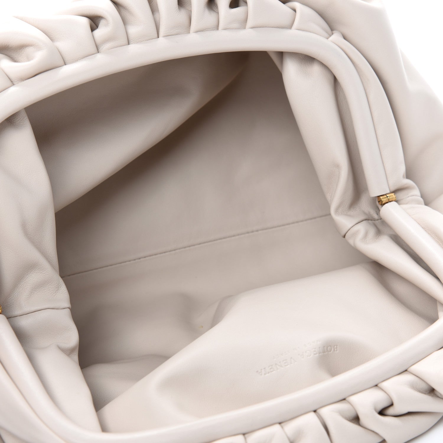 Bottega Veneta Smooth Butter Calf The Pouch Oversized Clutch Mist 5 of 10