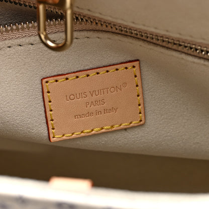 Louis Vuitton Monogram Damier Calfskin Romance Onthego PM Azure Blue Sand 6 of 9