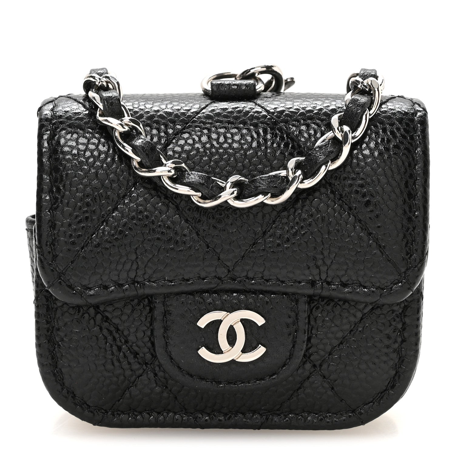 Chanel Caviar Quilted Airpods Pro Case Black 1 of 7
