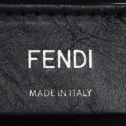 Fendi Nylon Vitello Elite Monster Eyes Rounded Backpack Black Yellow 6 of 9