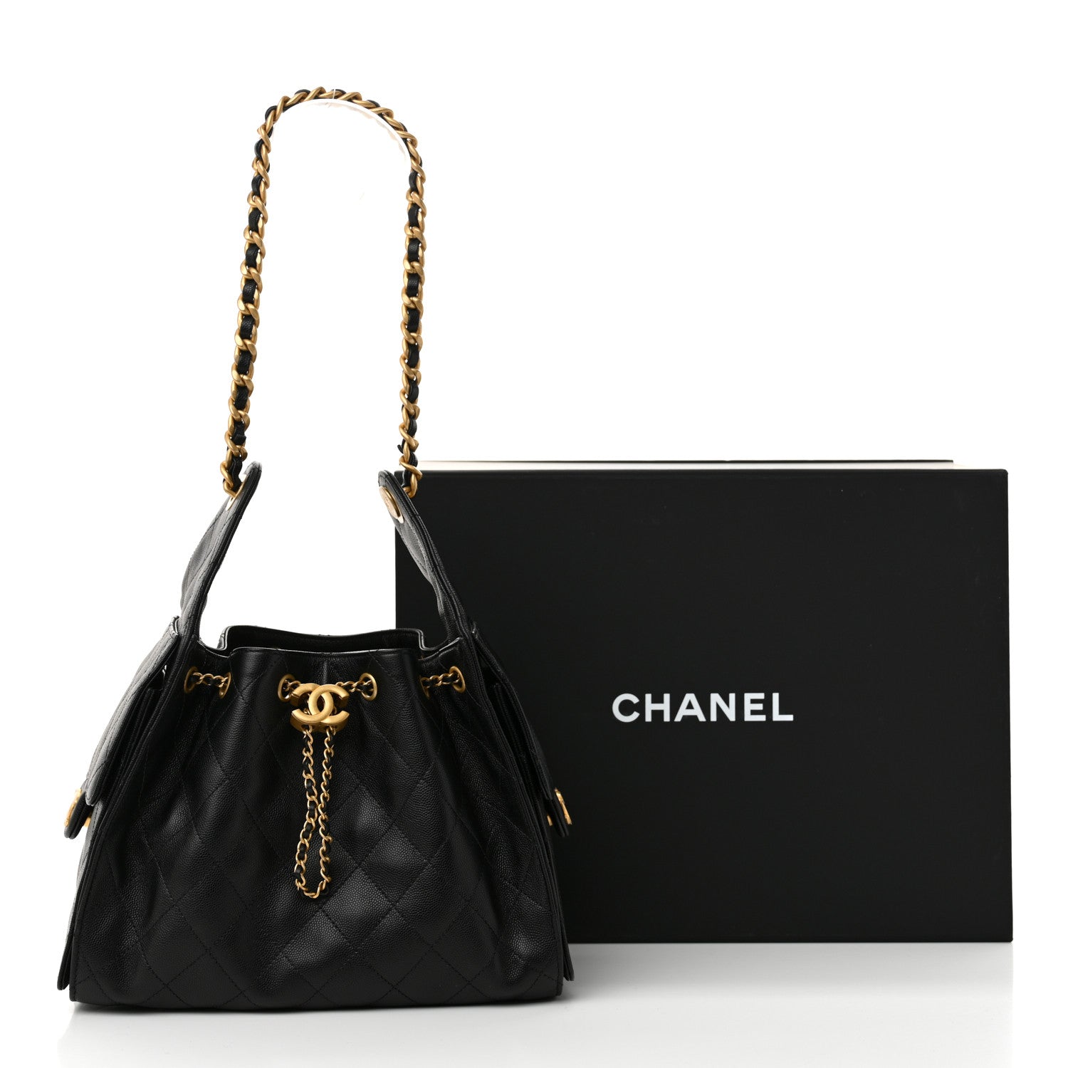 Chanel Caviar Quilted Small Chanel 25 Handbag Black 12 of 12