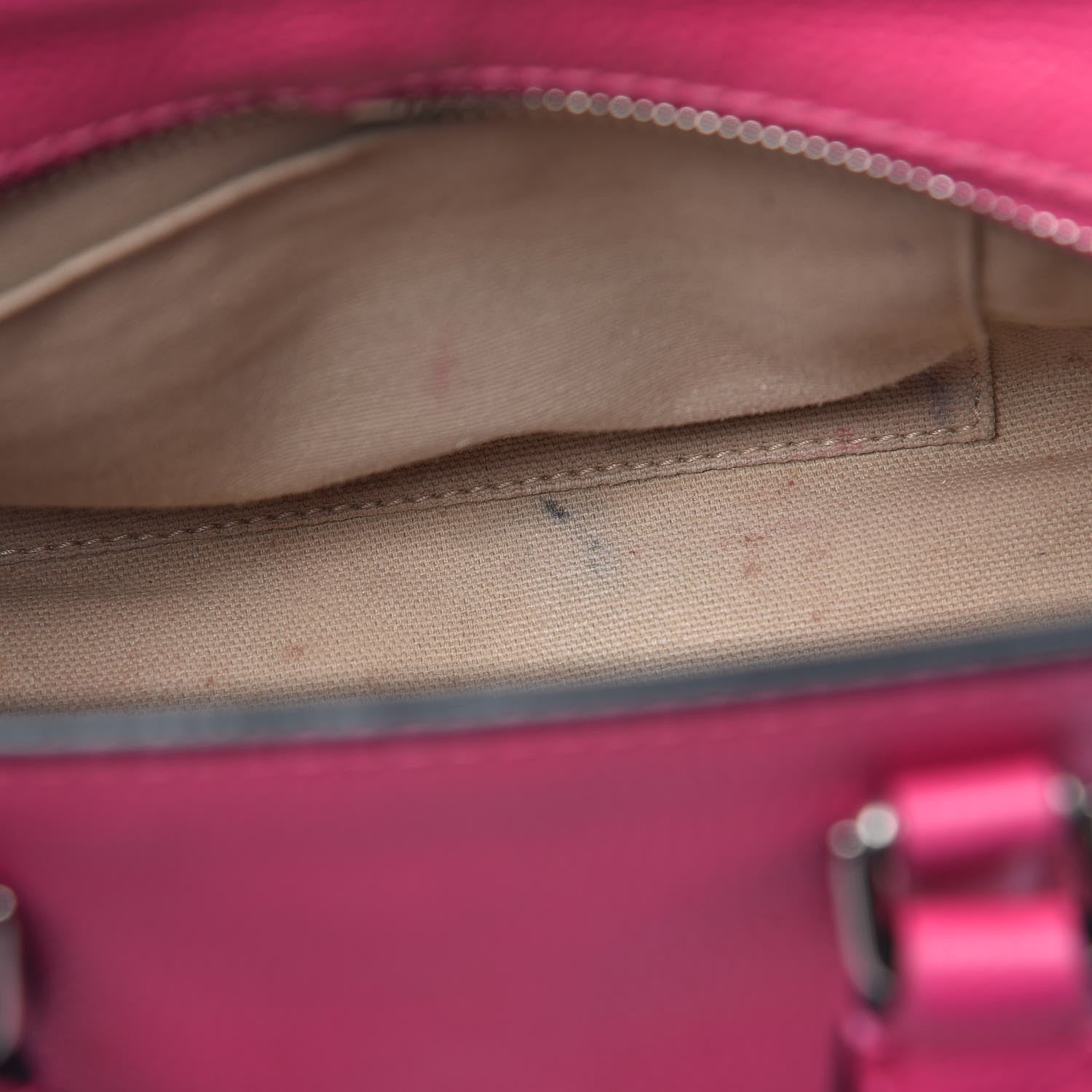 Alexander McQueen Grainy Calfskin Mini Padlock Zip Satchel Pink 10 of 23