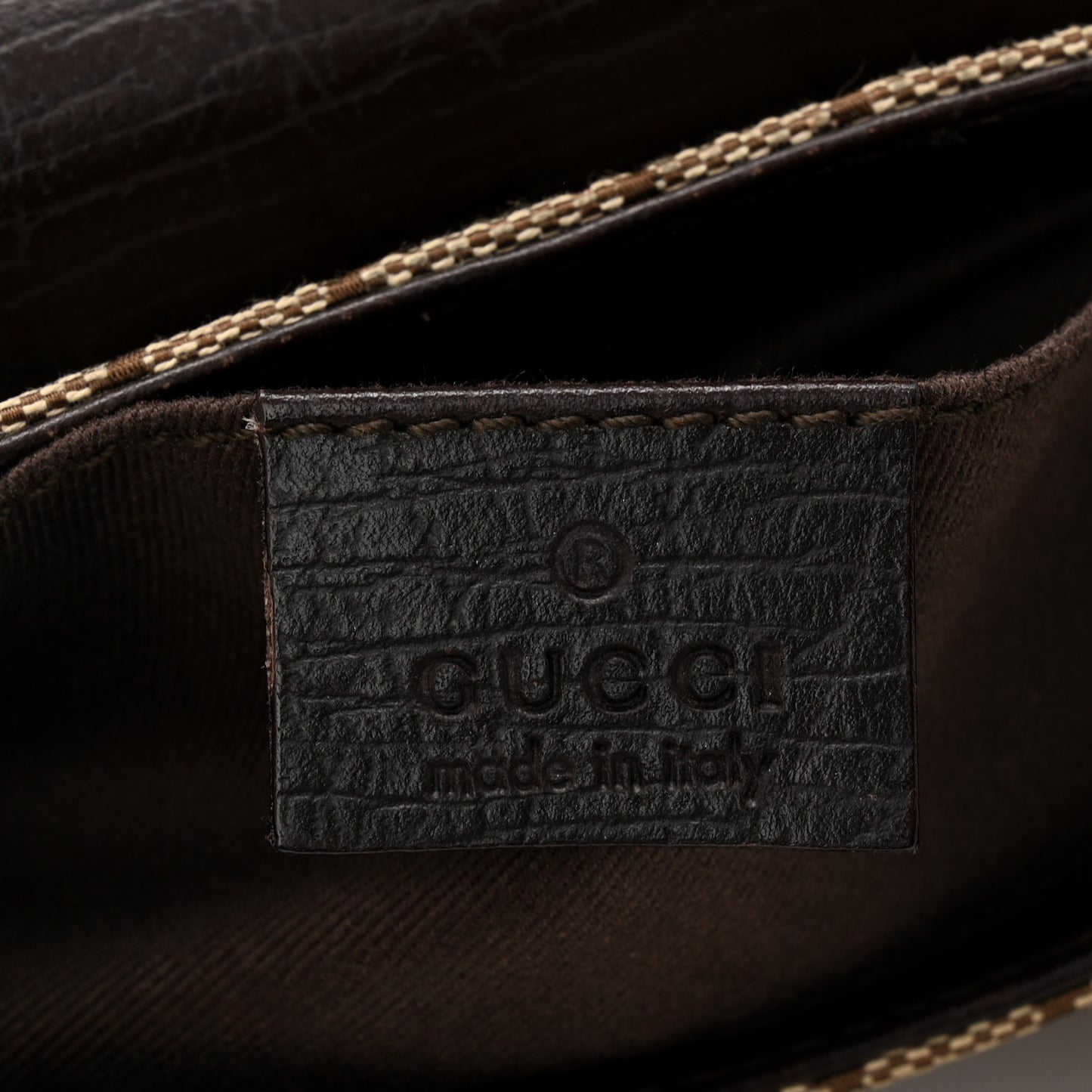 Monogram Horsebit Clutch Dark Brown