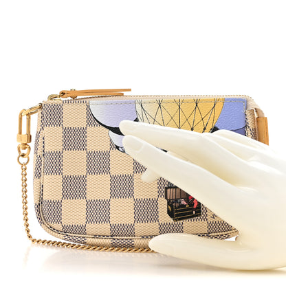 Louis Vuitton Damier Azur Illustre Mini Pochette Accessories 3 of 13