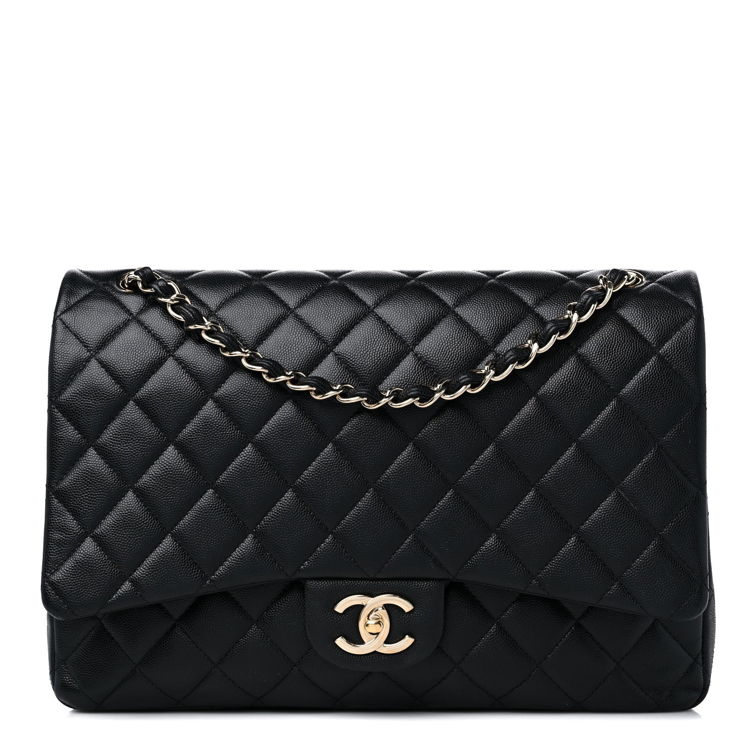 Chanel Caviar Quilted Maxi Double Flap Black 1 of 13