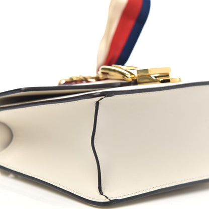 Gucci Calfskin Mini Sylvie Chain Shoulder Bag White 8 of 11