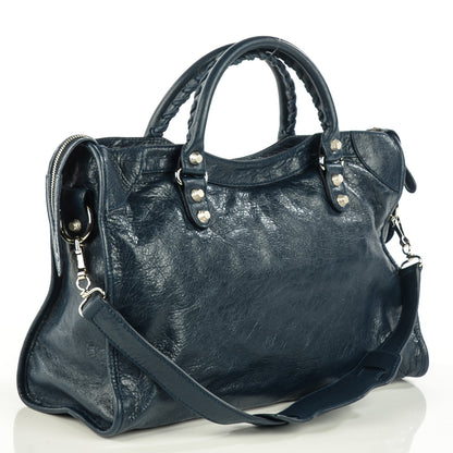 Balenciaga Agneau Giant 12 Silver Hardware City Bleu Obscur 5 of 11