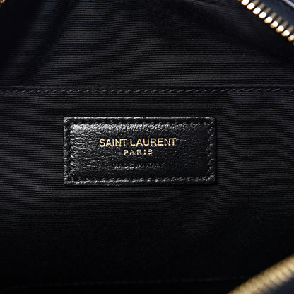 Saint Laurent Calfskin Matelasse Monogram Lou Camera Bag Navy 5 of 8