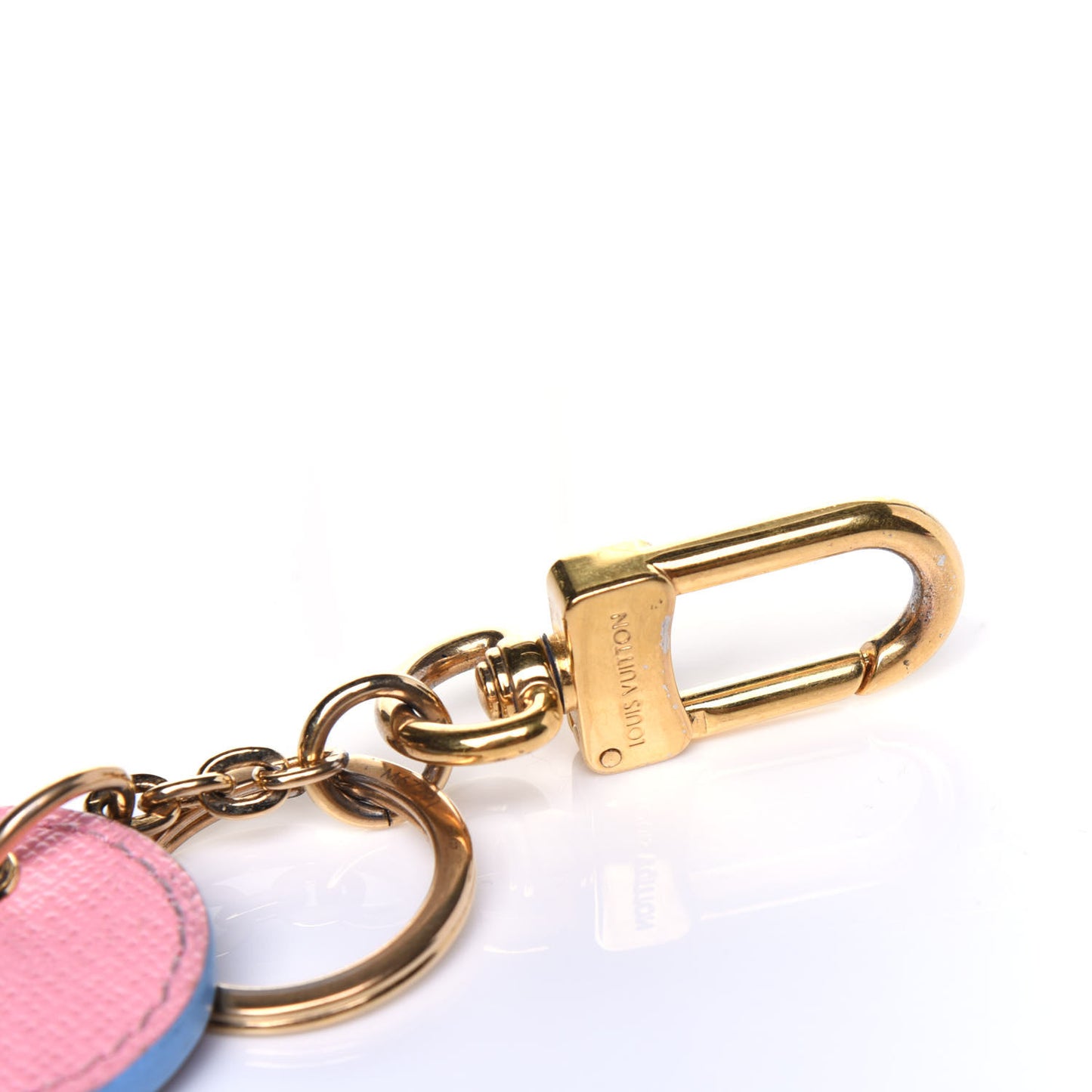 Calfskin Monogram Summer Feel Bag Charm Key Holder