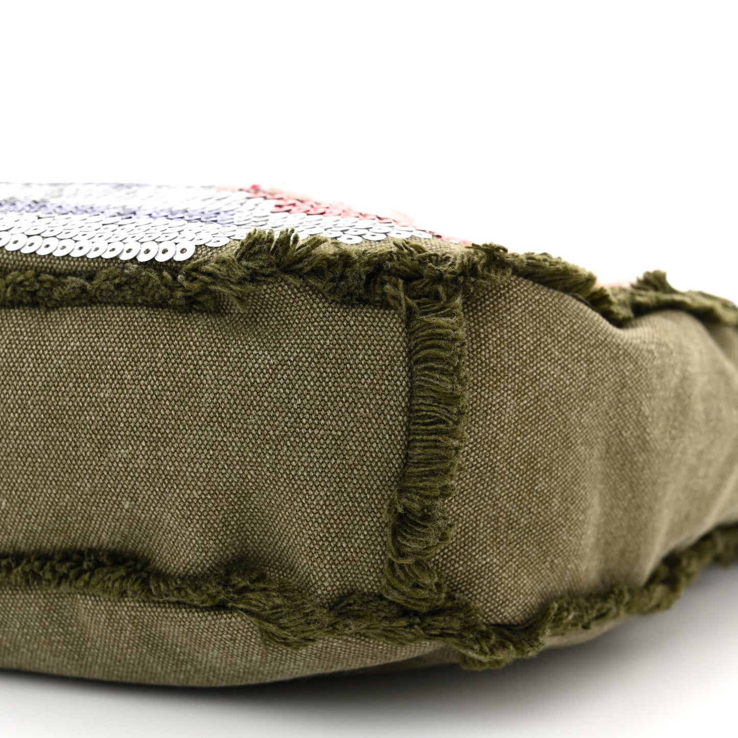 Canvas Sequins Cubano Trip Hobo Khaki