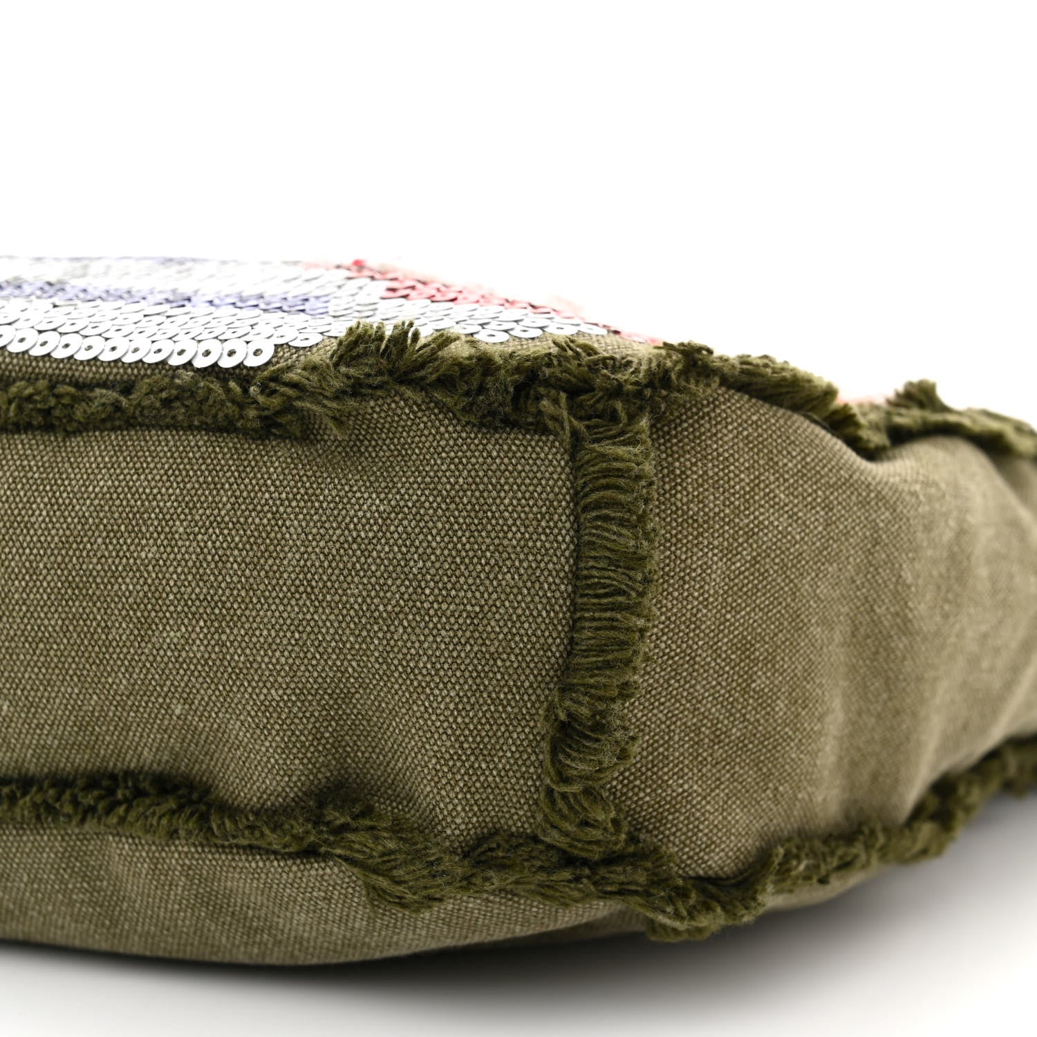 Chanel Canvas Sequins Cubano Trip Hobo Khaki 10 of 10