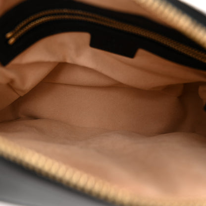 Gucci Textured Calfskin Small Horsebit 1955 Shoulder Bag Black 5 of 10