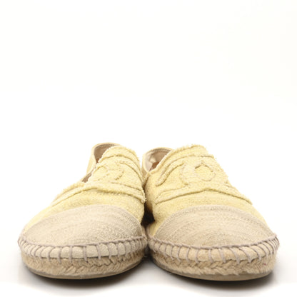 Chanel Tweed CC Espadrilles 39 Yellow 3 of 8