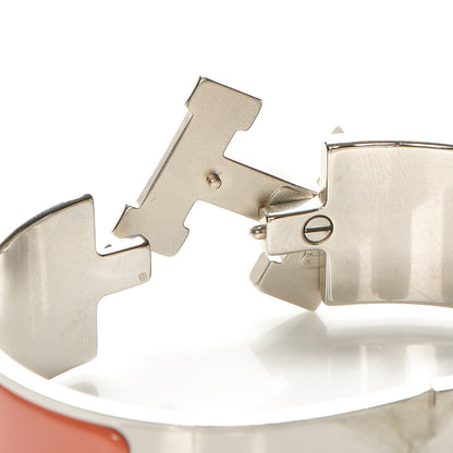 Hermes Enamel Wide Clic Clac H Bracelet GM Orange Fruite 5 of 5