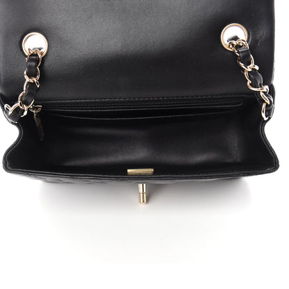 Chanel Lambskin Quilted Mini Rectangular Flap Black 5 of 11