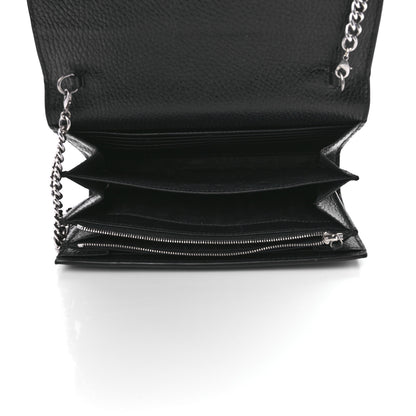 Gucci Calfskin Mini Dionysus Chain Wallet Black 4 of 11