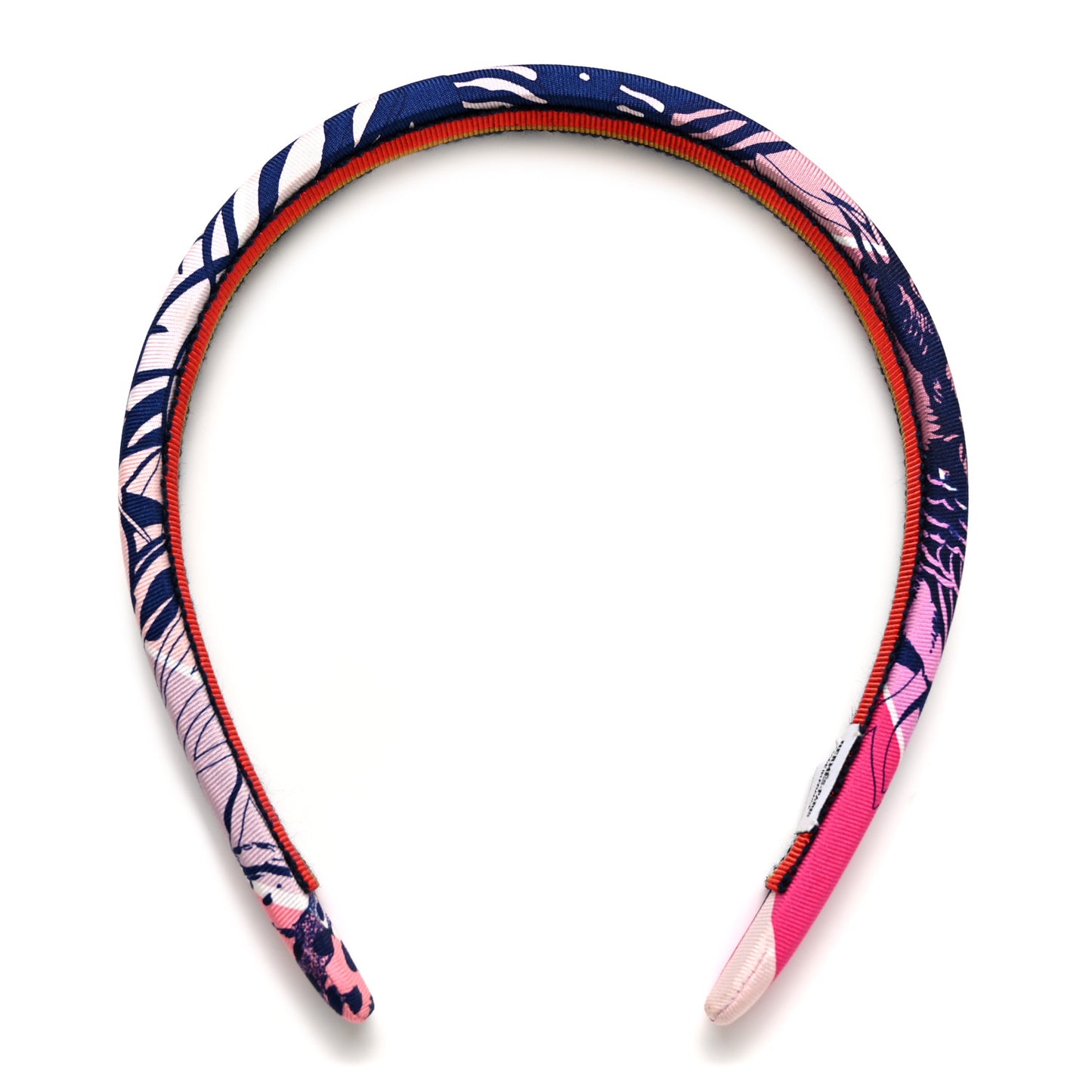 Silk Twill Jungle Love Rainbow Elsa Headband Rose