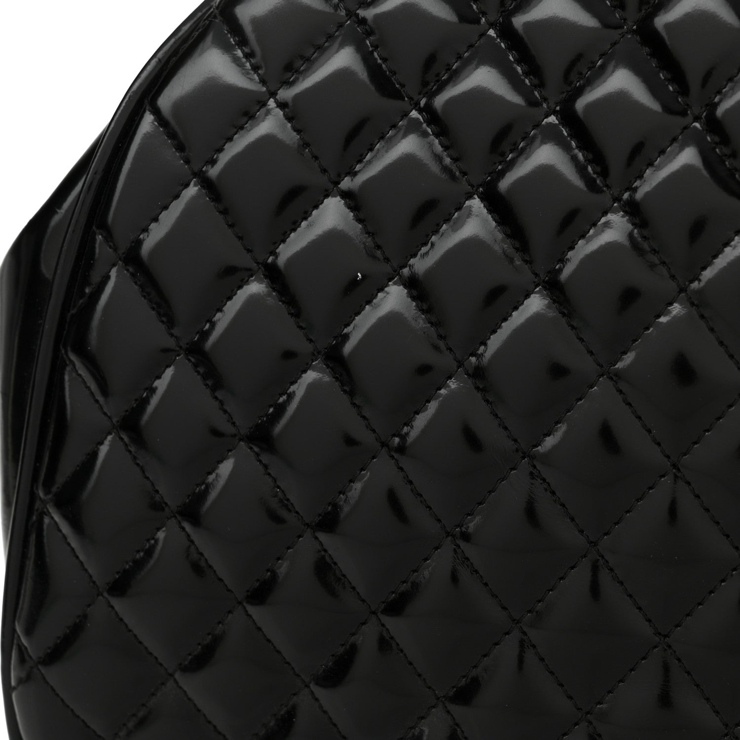 Chanel Glazed Calfskin Quilted Mademoiselle Large Frame Bag Black 12 of 14