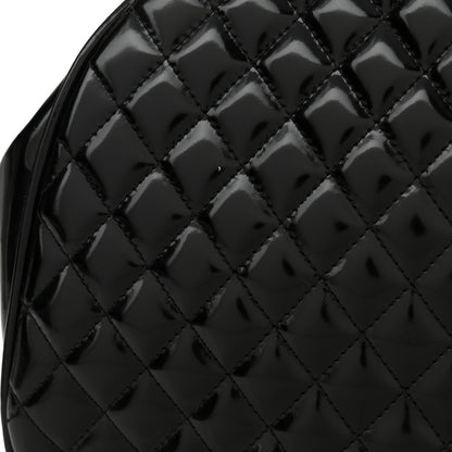 Chanel Glazed Calfskin Quilted Mademoiselle Large Frame Bag Black 12 of 14