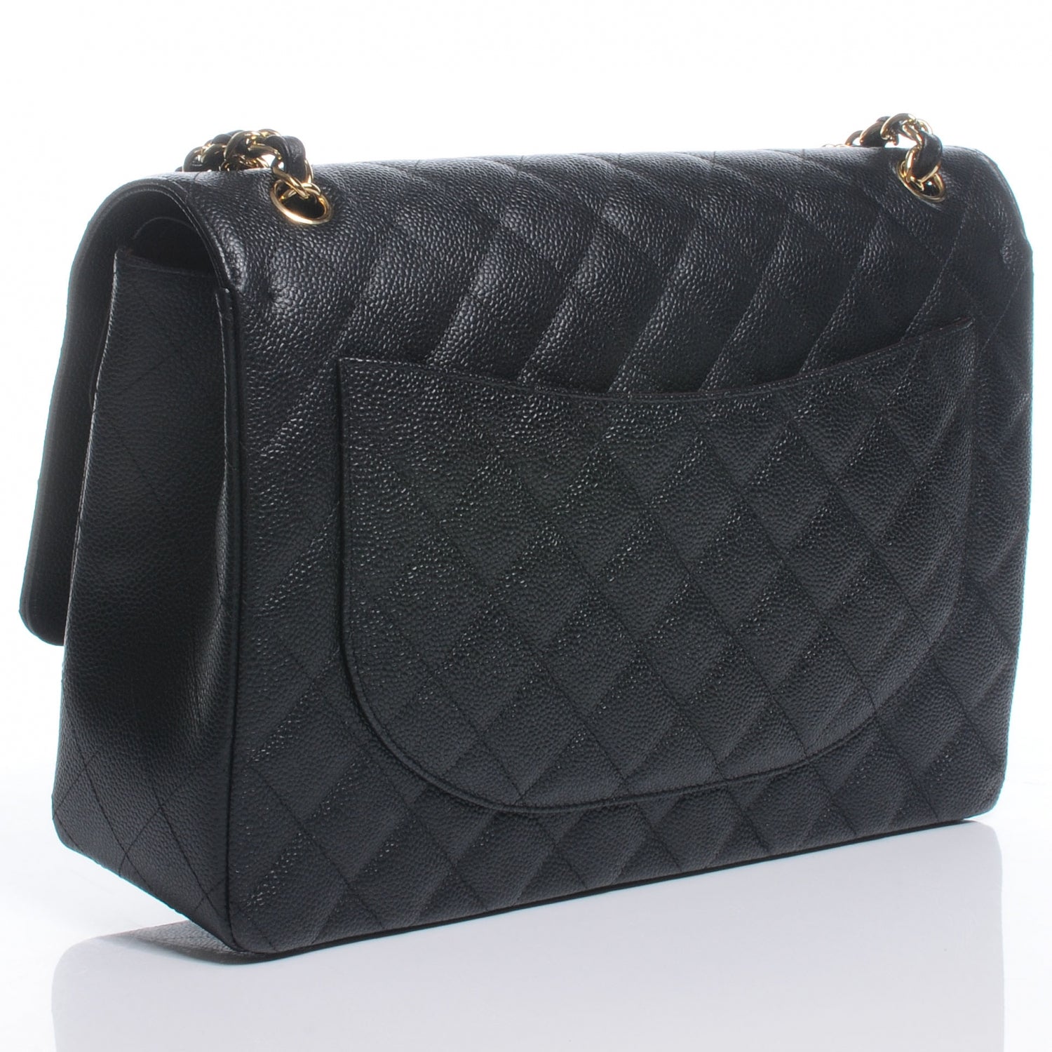 Chanel Caviar Quilted Maxi Double Flap Black 3 of 9