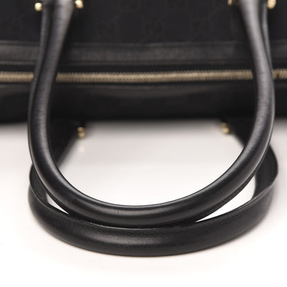 Gucci Monogram Boston Bag Black 9 of 12