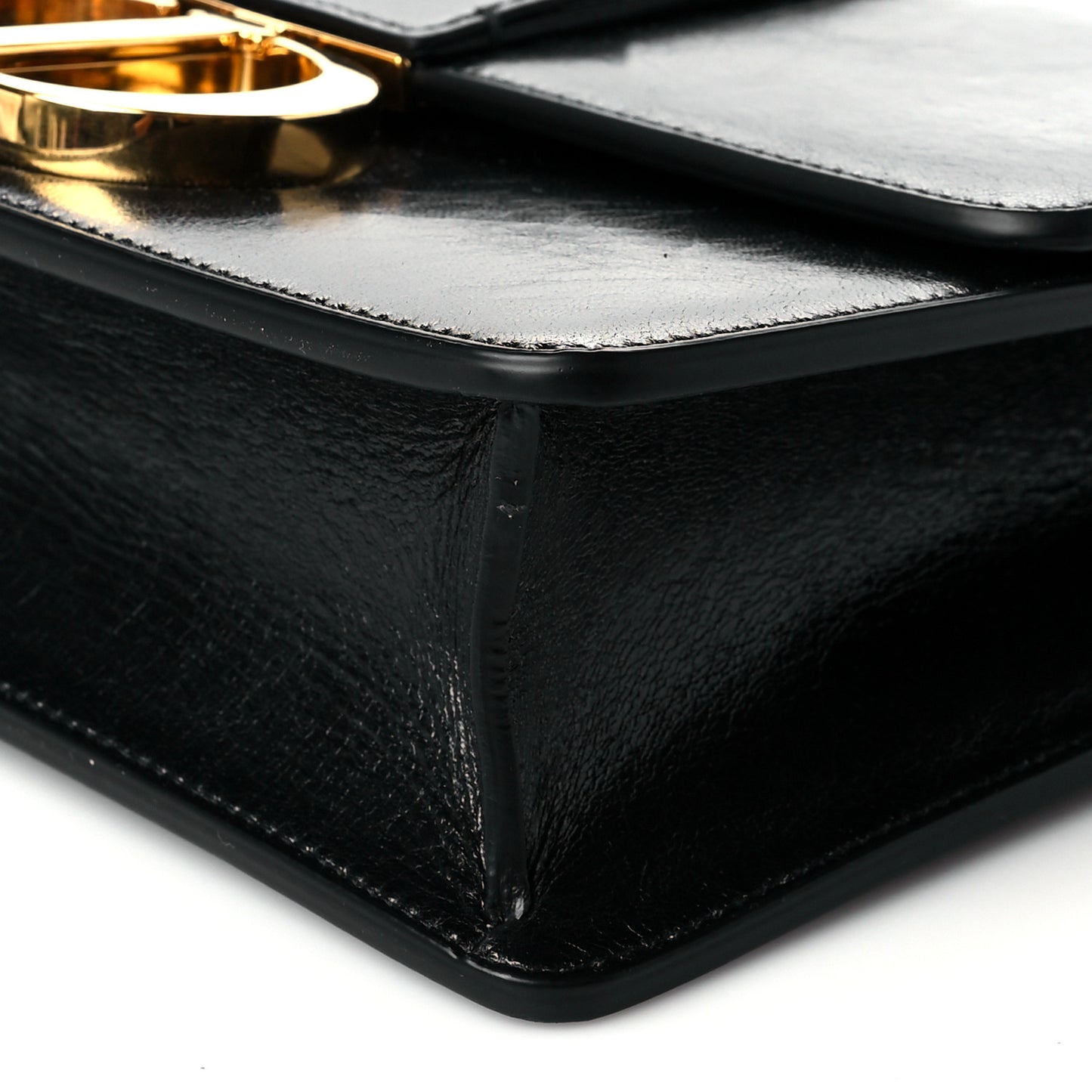 Smooth Calfskin 30 Montaigne Flap Bag Black