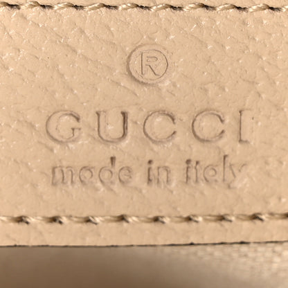 Gucci GG Supreme Monogram Textured Dollar Calfskin Web Small Ophidia Half Moon Hobo Beige Mystic White Oatmeal 6 of 10