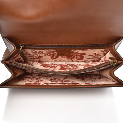 Gucci Calfskin Animalier Shoulder Bag Brown 5 of 8