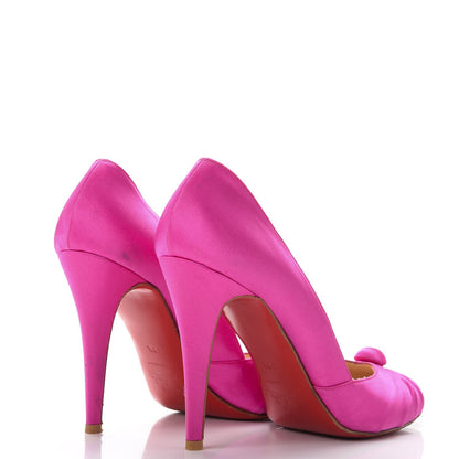 Christian Louboutin Satin Knotted Pumps 39.5 Pink 4 of 19