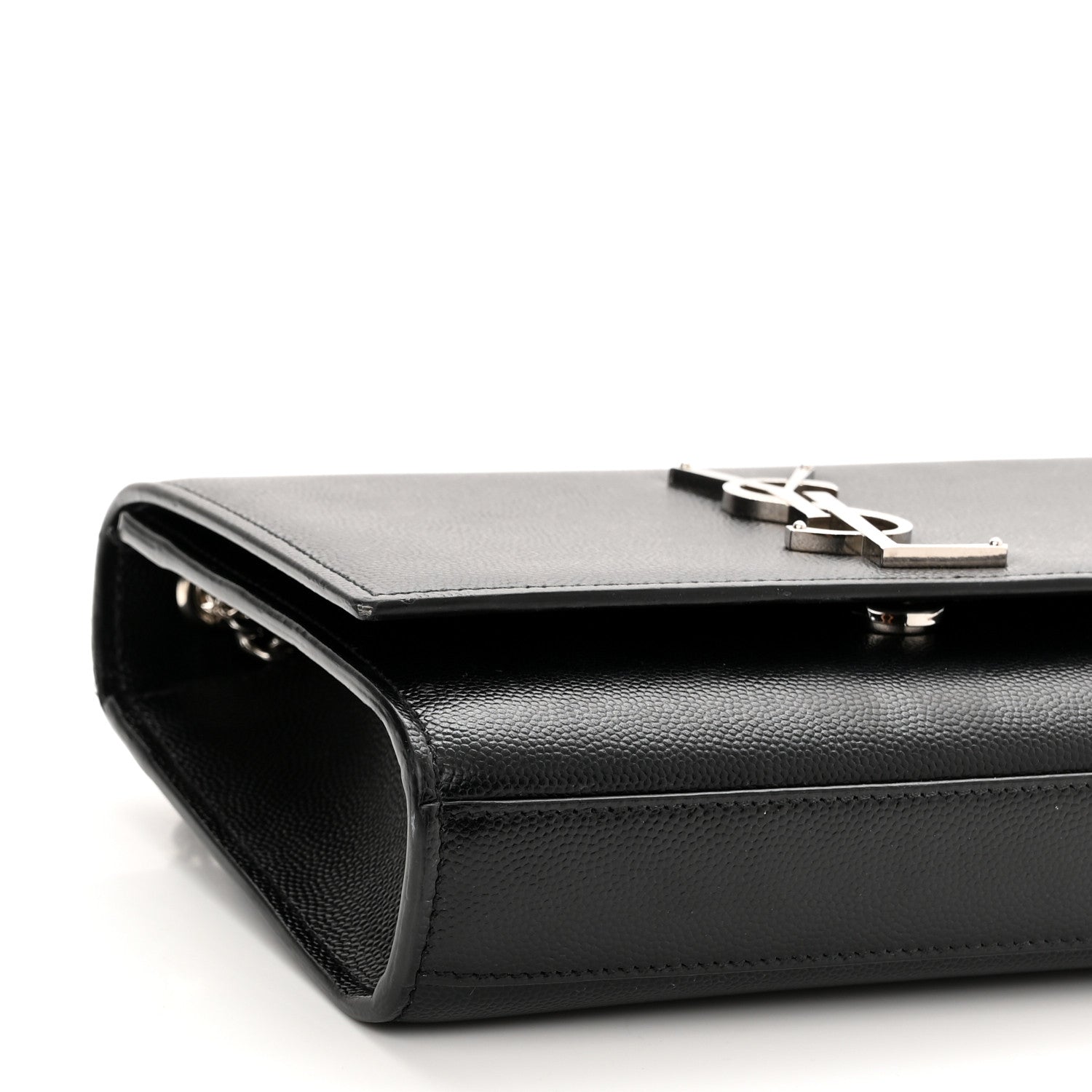 Saint Laurent Grain De Poudre Small Monogram Kate Satchel Black 8 of 13