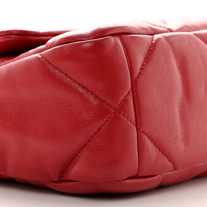 Chanel Goatskin Quilted Medium Chanel 19 Flap Red 9 of 11