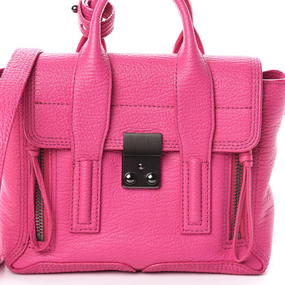 3.1 Phillip Lim 3.1 Textured Calfskin Mini Pashli Satchel Fuchsia 6 of 8
