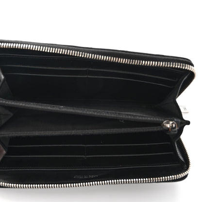 Chanel Patent Quilted Zip Around Wallet Black 5 of 11