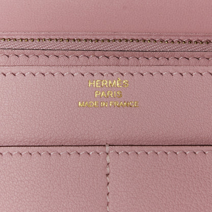 Hermes Swift Dogon Duo Wallet Rose Sakura 11 of 12