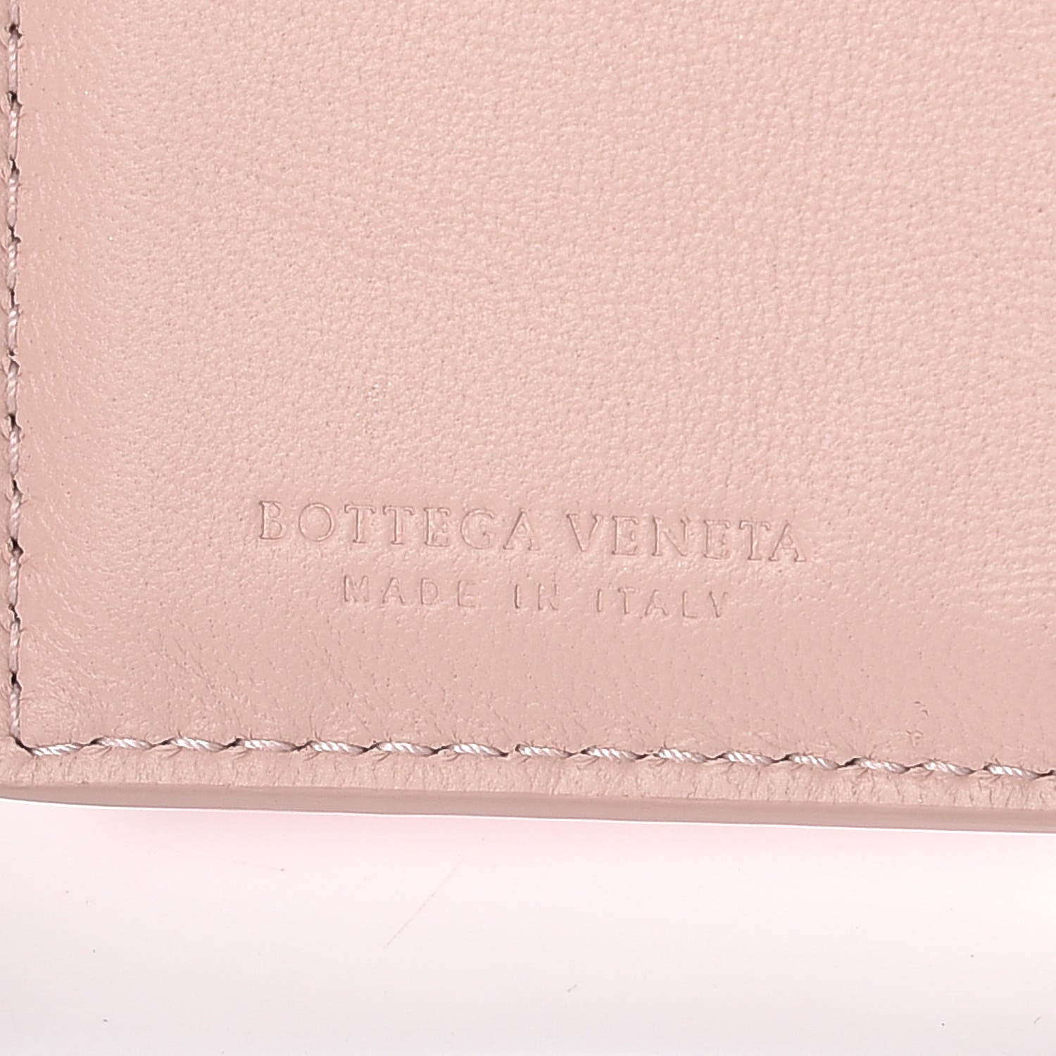 Bottega Veneta Nappa Ayers Cravatteria Motif Intrecciato Mini Wallet Petale Vesuvio 6 of 7
