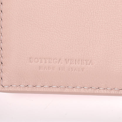 Bottega Veneta Nappa Ayers Cravatteria Motif Intrecciato Mini Wallet Petale Vesuvio 6 of 7